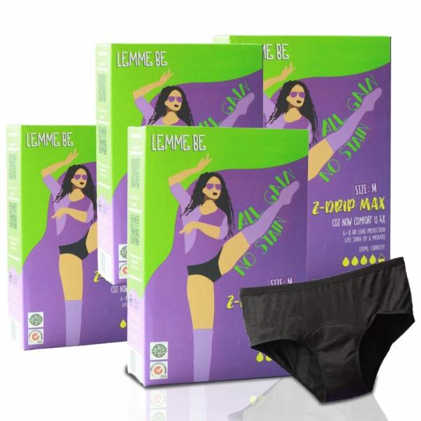 Lemme Be Period Panties for Women  Reusable Period Underwear 120 ML C –  WellnessStore